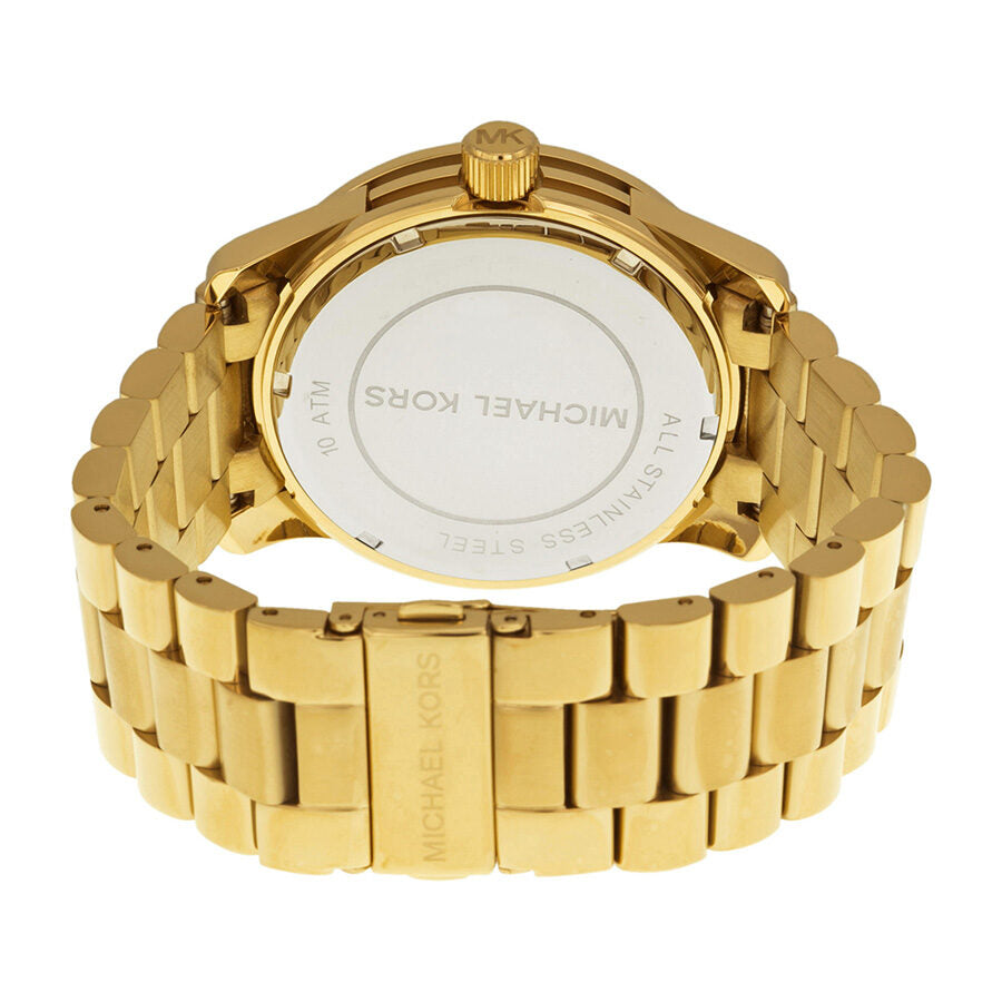 Michael Kors Runway Gold Dial Gold Steel Strap Watch for Women - MK5706