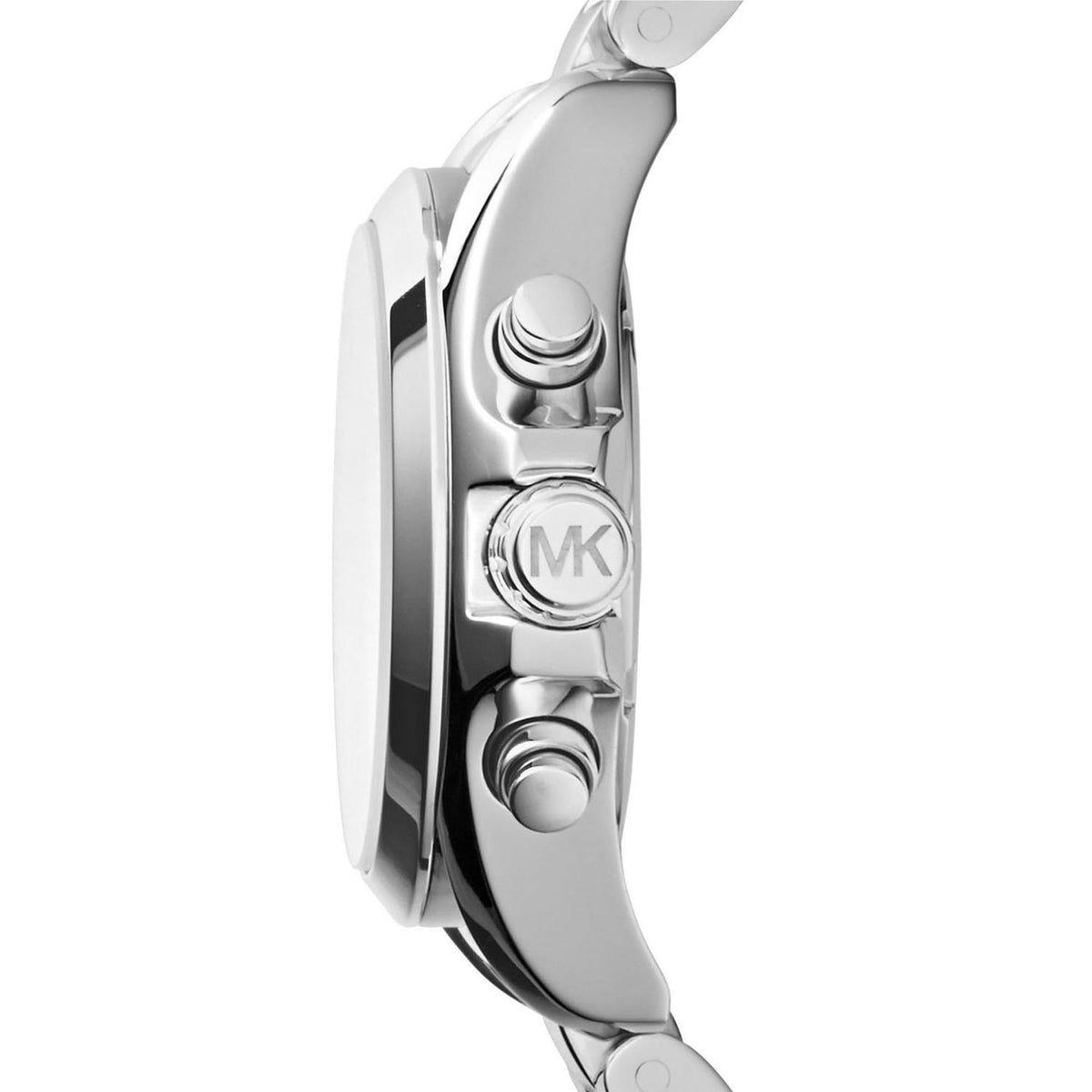 Michael Kors Bradshaw  Chronograph Silver Dial Silver Steel Strap Watch for Women - MK6174
