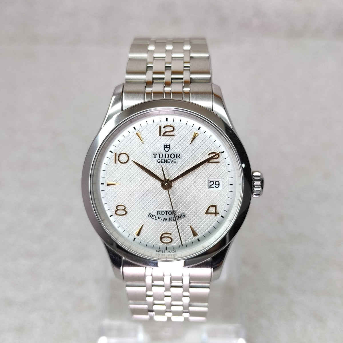 Tudor 1926 Automatic Silver Dial Silver Steel Strap Watch for Men - M91650-0001