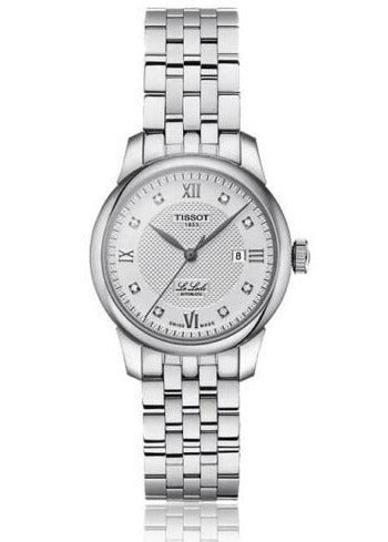 Tissot Le Locle Lady Automatic Diamonds Silver Dial Silver Steel Strap Watch For Women - T006.207.11.036.00