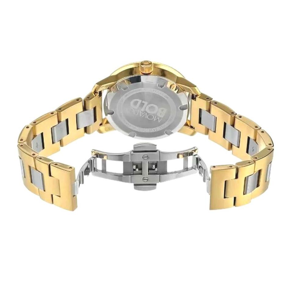 Movado Bold Silver Dial Two Tone Steel Strap Watch for Women - 3600129