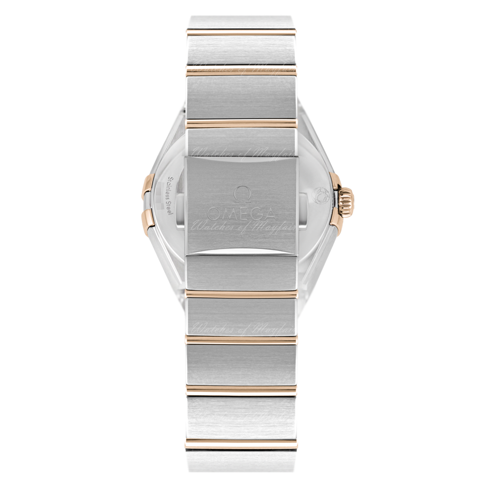 Omega Constellation Manhattan Mother of Pearl Dial Two Tone Steel Strap Watch for Women - 131.20.28.60.55.002