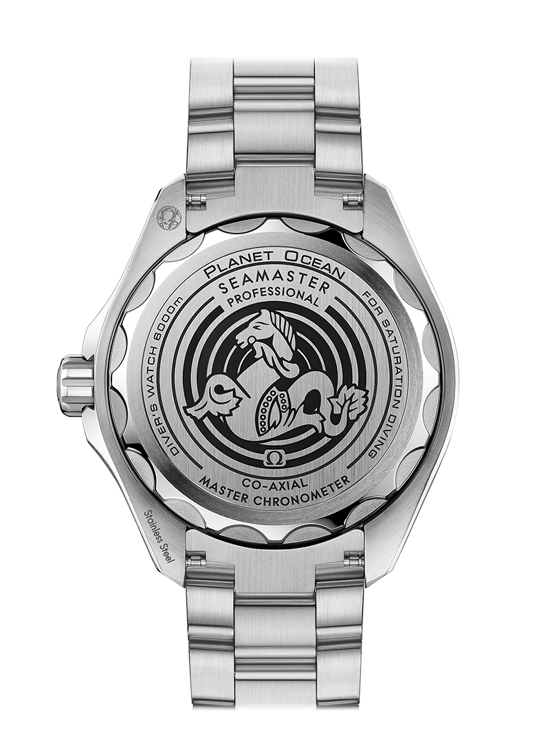 Omega Seamaster Planet Ocean 6000M Co Axial Master Chronometer Blue Dial Silver Steel Strap Watch for Men - 21530462103001