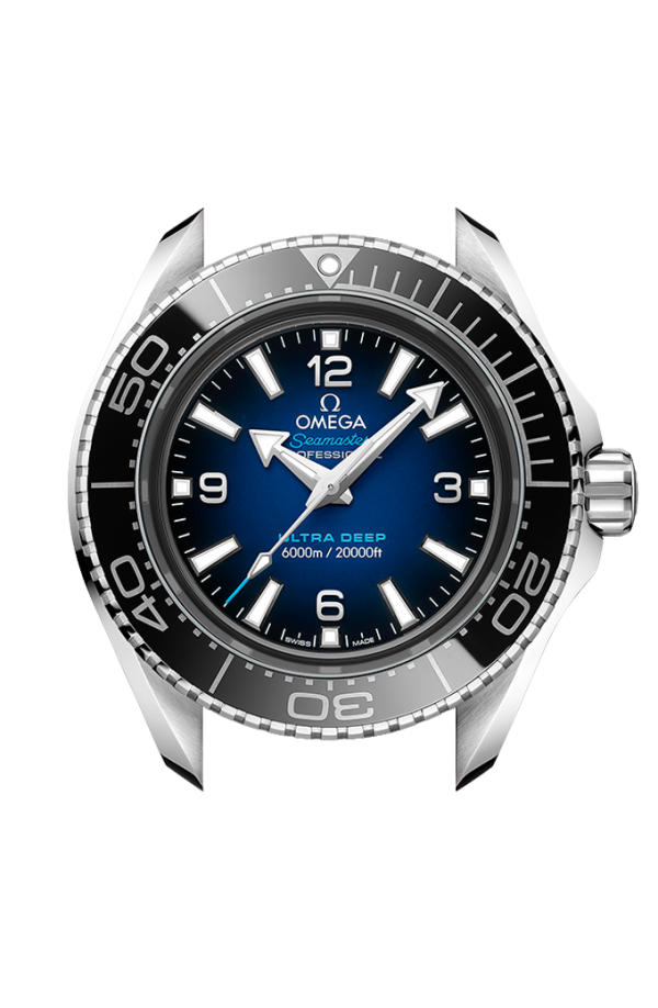 Omega Seamaster Planet Ocean 6000M Co Axial Master Chronometer Blue Dial Silver Steel Strap Watch for Men - 21530462103001
