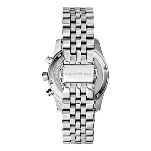 Michael Kors Runway Chronograph Black Dial Silver Steel Strap Watch For Women - MK5708