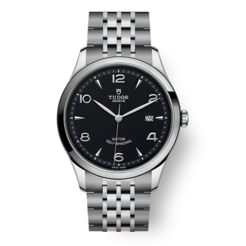 Tudor 1926 Automatic Black Dial Silver Steel Strap Watch for Men - M91650-0002