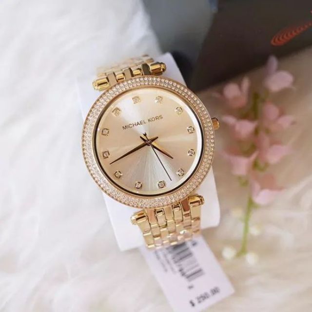 Michael Kors Darci Gold Dial Gold Stainless Steel Strap Watch for Women - MK3216