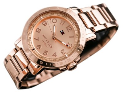 Tommy Hilfiger Bella Rose Gold Dial Rose Gold Steel Strap Watch for Women - 1781396