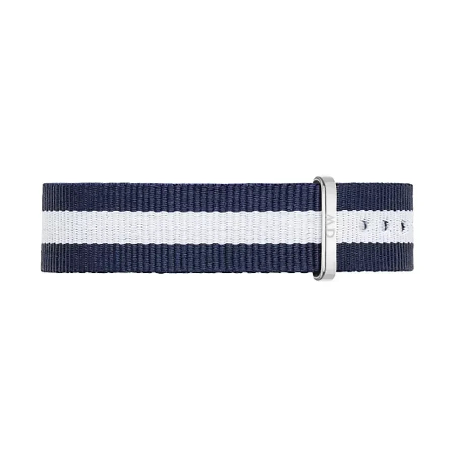 Daniel Wellington Classy Glasgow White Dial Two Tone Nylon Strap Watch For Women - DW00100082