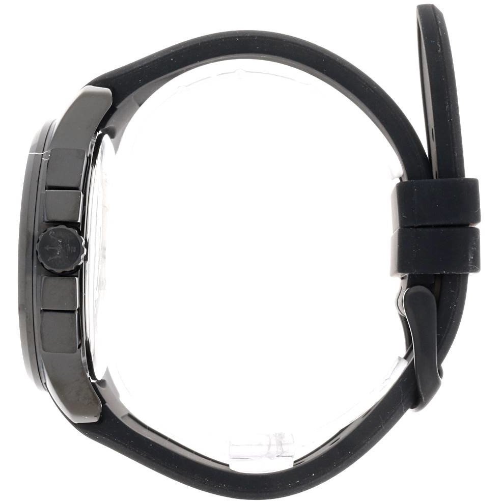 Maserati SFIDA Black Dial Black Rubber Strap Watch For Men - R8851123004