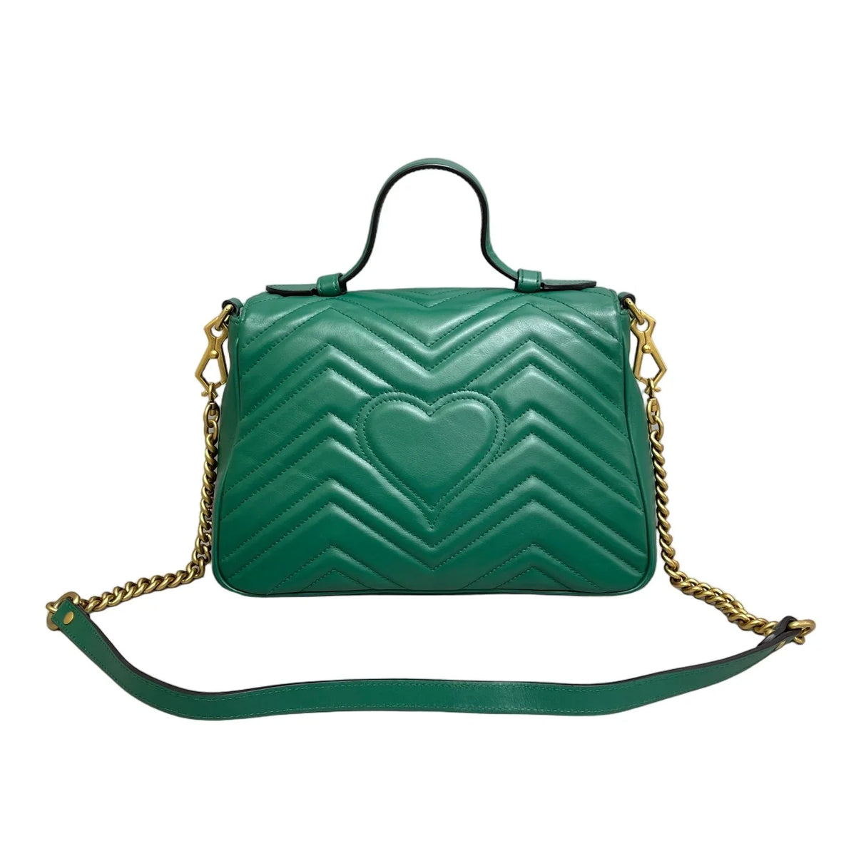 Gucci GG Marmont Handle Bag - Green