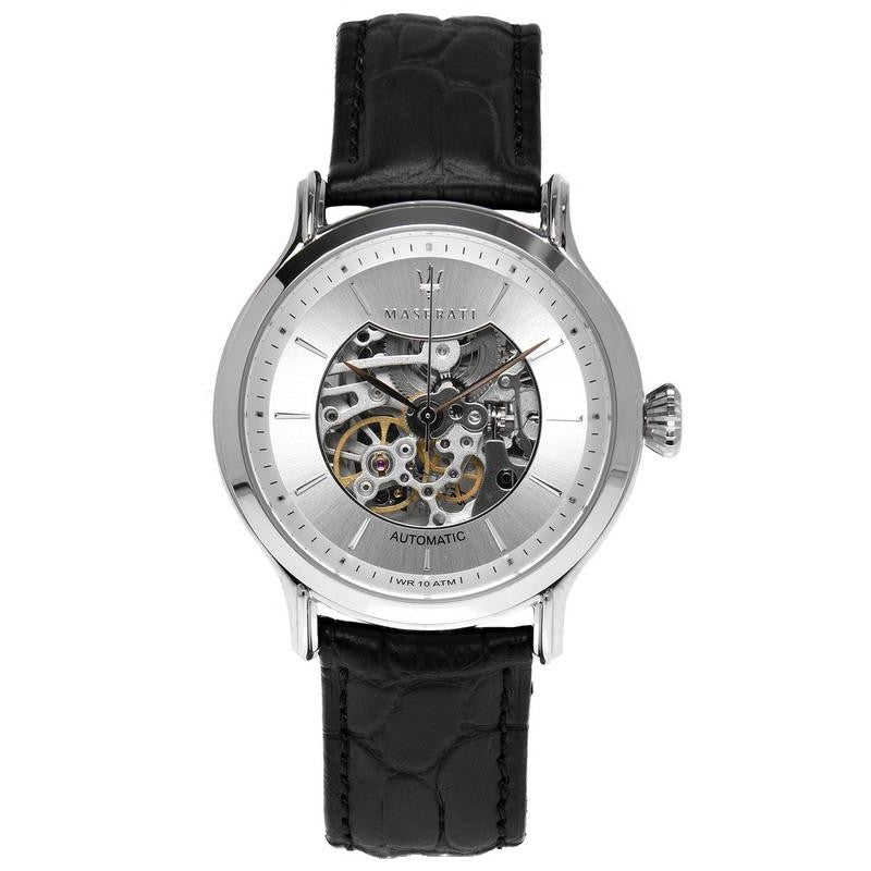 Maserati Epoca Automatic Skeleton Mechanical Silver Dial Watch For Men - R8821118003