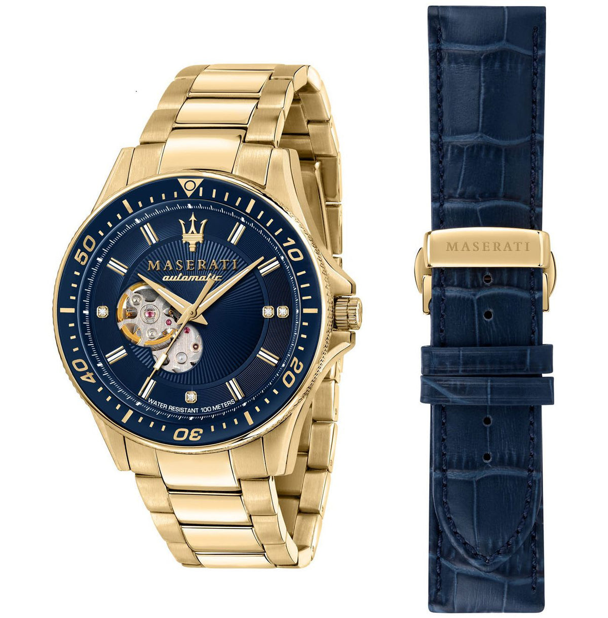 Maserati SFIDA Automatic Diamond Dial Limited Edition Watch For Men - R8823140004