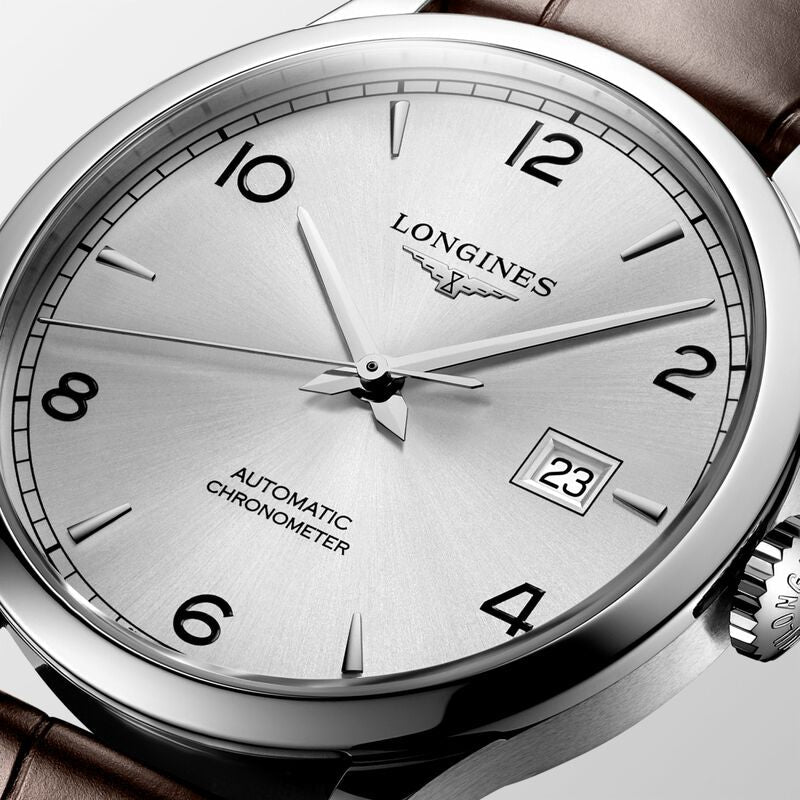 Longines Record Automatic Stainless Steel 40mm Watch for Men - L2.821.4.76.2