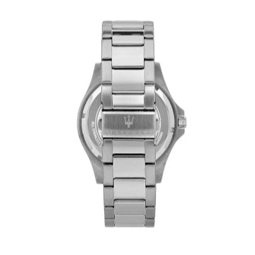 Maserati SFIDA Chronograph Black Dial Silver Steel Strap Watch For Men - R8853140005