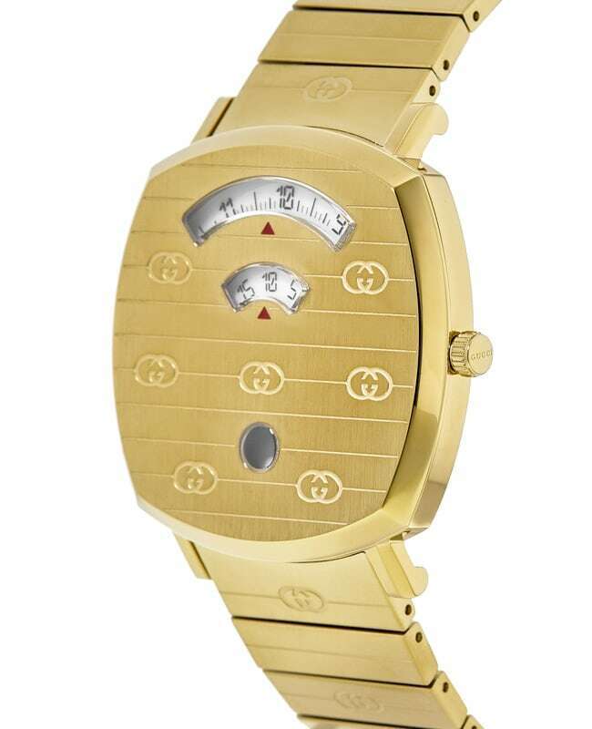 Gucci Grip Yellow Gold Dial Yellow Gold Steel Strap Unisex Watch -  YA157403