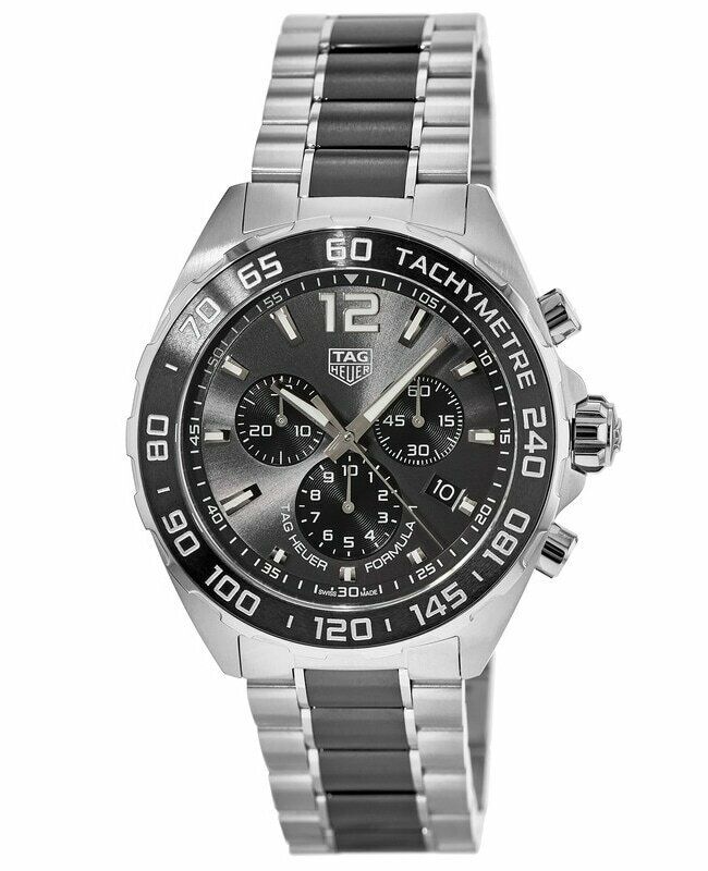 Tag Heuer Formula 1 Anthracite Dial Two Tone Steel Strap Watch For Men - CAZ1011.BA0843