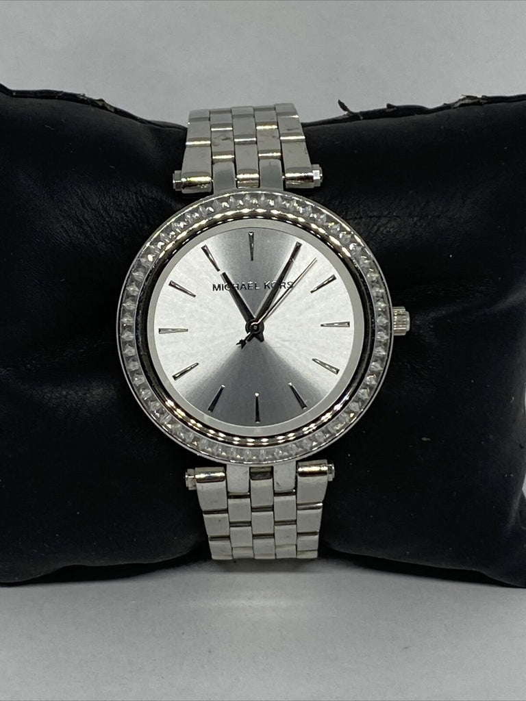 Michael Kors Darci Silver Dial Silver Stainless Steel Strap Watch for Women - MK3364