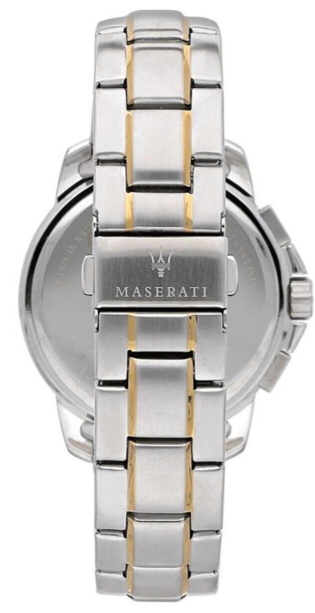 Maserati Successo Chronograph Quartz Blue Dial Silver Steel Strap Watch For Men - R8873621016