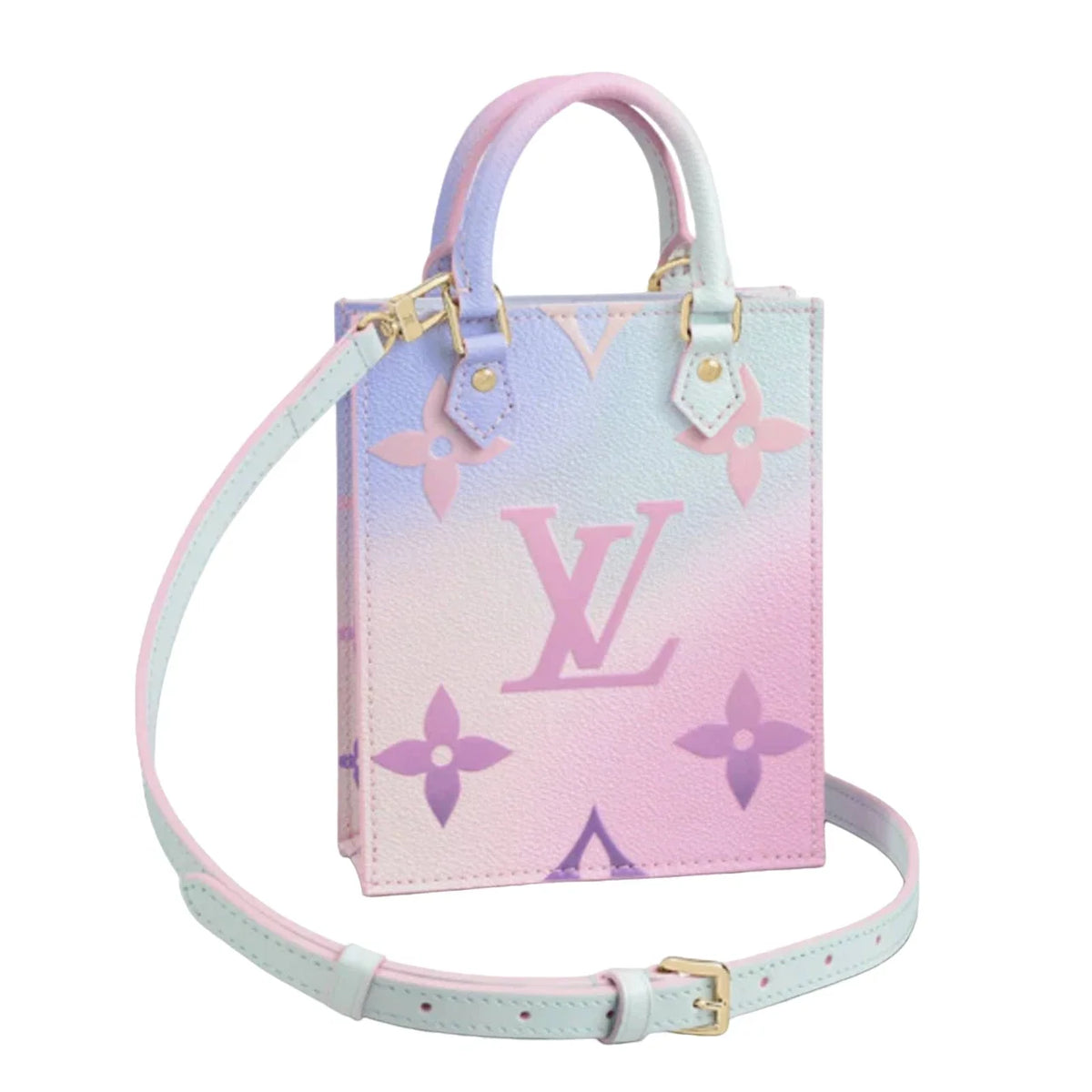 Louis Vuitton Petit Sac Plat Crossbody Shoulder Bag - Sunrise Pastel