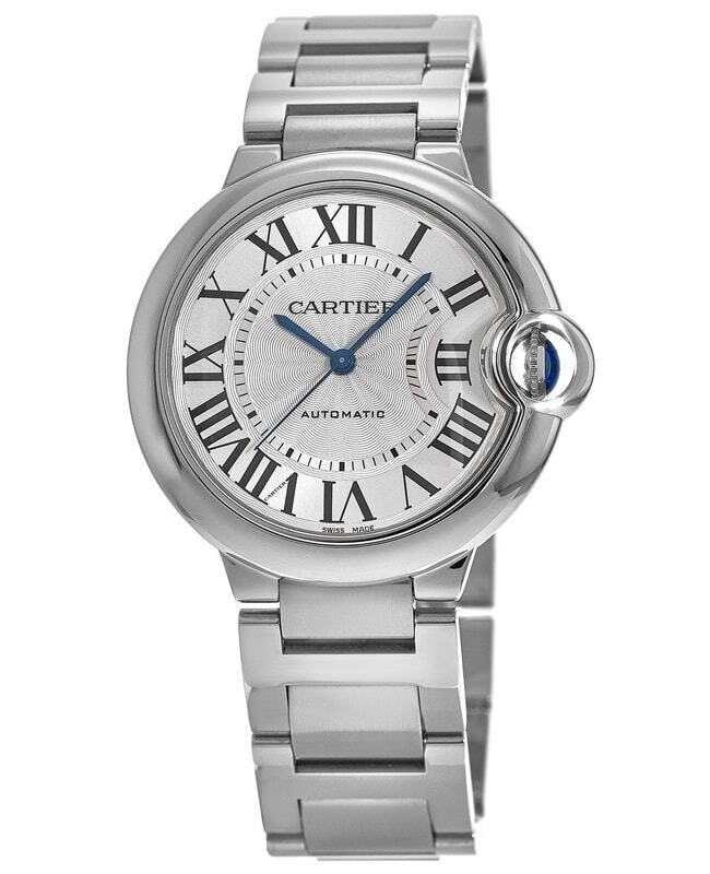 Cartier Ballon Bleu De Cartier Silver Dial Silver Steel Strap Watch for Women - WSBB0048