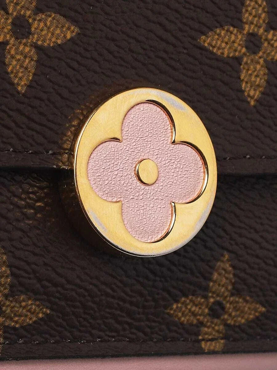 Louis Vuitton Monogram Canvas Flore Wallet - Rose Ballerine