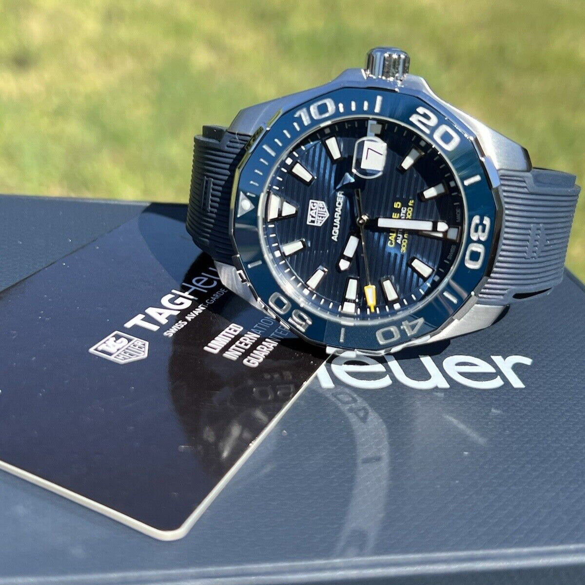 Tag Heuer Aquaracer Blue Dial Watch for Men - WAY201B.FT6150