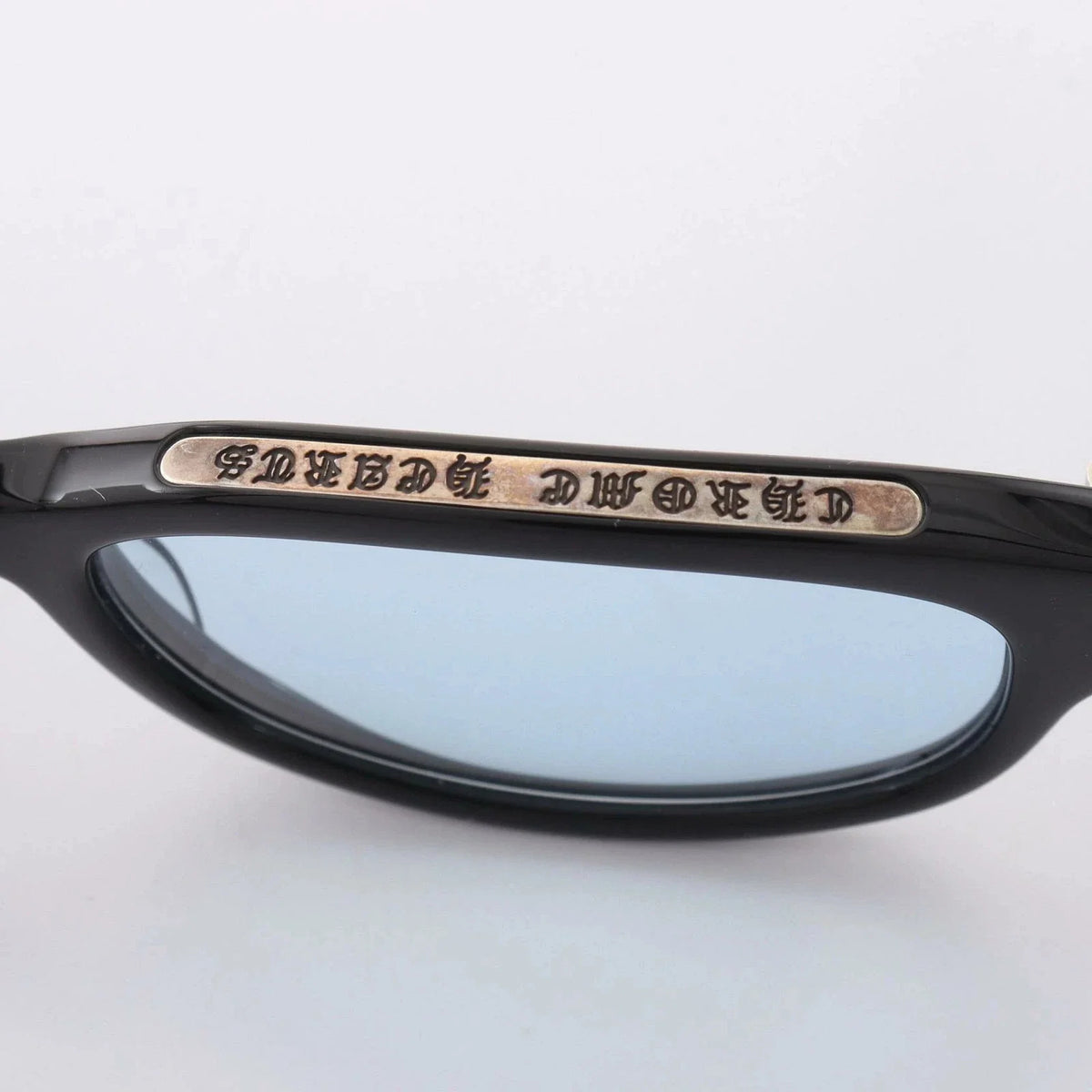 Chrome Hearts Unisex Low Rider Black & Light Blue Gothic Sunglasses