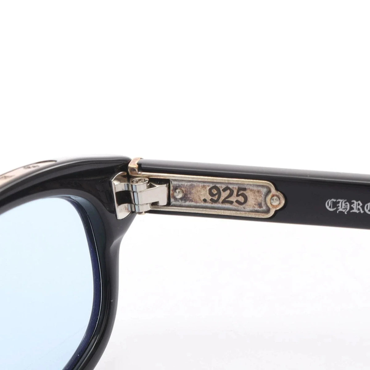 Chrome Hearts Unisex Low Rider Black & Light Blue Gothic Sunglasses