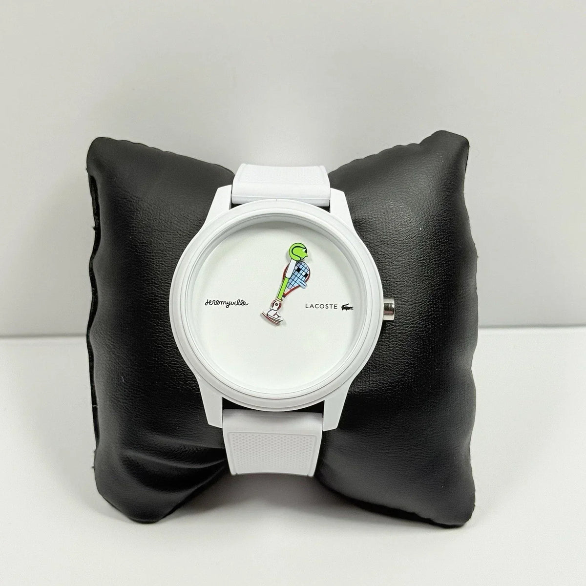 Lacoste Jeremyville White Dial White Silicone Strap Watch for Men - 2011072
