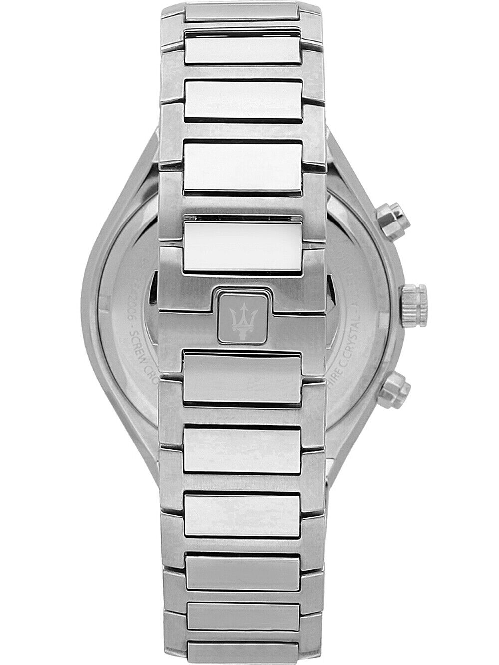 Maserati Stile Chronograph Blue Dial Silver Steel Strap Watch For Men - R8873642006