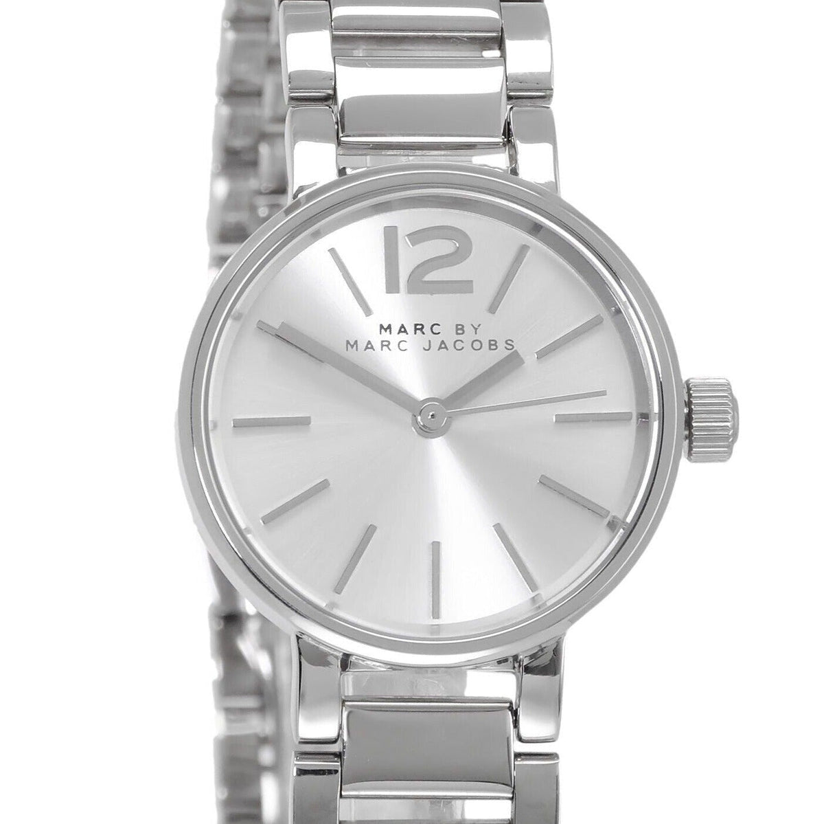 Marc Jacobs Peggy Silver Dial Silver Steel Strap Watch for Women - MBM3404