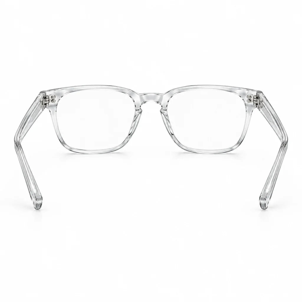 Chrome Hearts Unisex Clear Crystal Gothic Square Optical Glasses