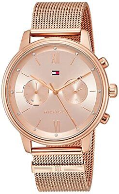 Tommy Hilfiger Blake Quartz Gold Dial Gold Mesh Bracelet Watch for Women - 1782303