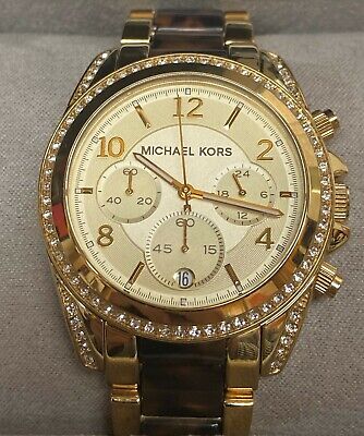 Michael Kors Blair Gold Dial Two Tone Steel Strap Watch for Women - MK6094