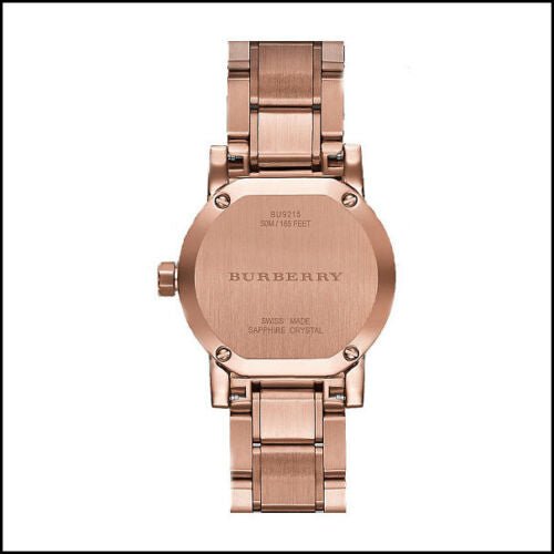 Burberry Heritage Rose Gold Dial Rose Gold Steel Strap Watch for Women - BU9215