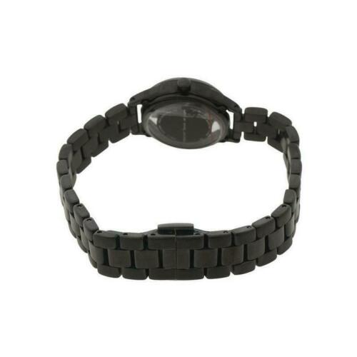 Marc Jacobs Tether Transparent Black Dial Black Steel Strap Watch for Women - MBM3419
