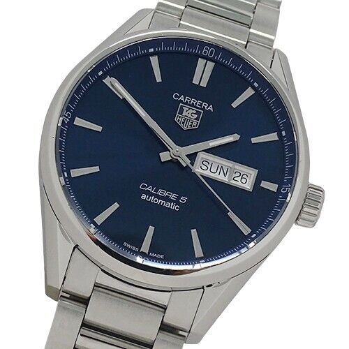 Tag Heuer Carrera Automatic Blue Dial Silver Steel Strap Watch for Men - WAR201E.BA0723