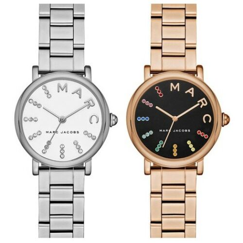 Marc Jacobs Roxy White Dial Silver Steel Strap Watch for Women - MJ3568