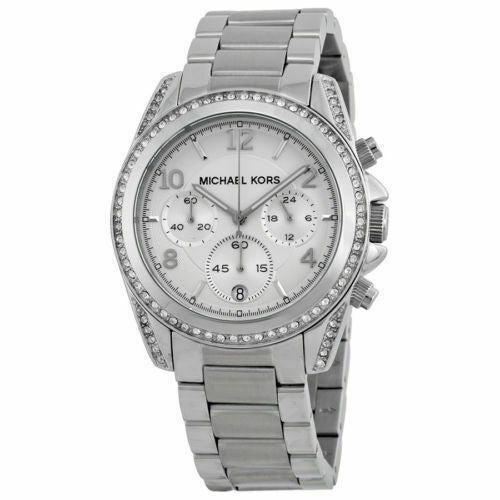 Michael Kors Blair Silver Dial Silver Steel Strap Watch for Women - MK5165