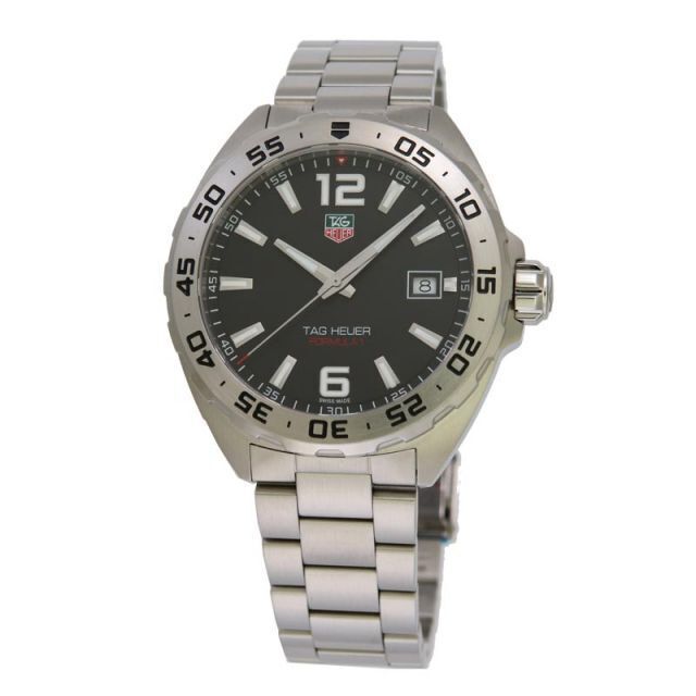 Tag Heuer Formula 1 Black Dial Silver Steel Strap Watch for Men - WAZ1112.BA0875