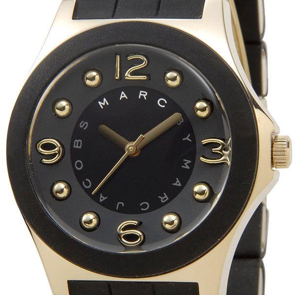 Marc Jacobs Pelly Black Dial Black Silicone Strap Watch for Women - MBM2540