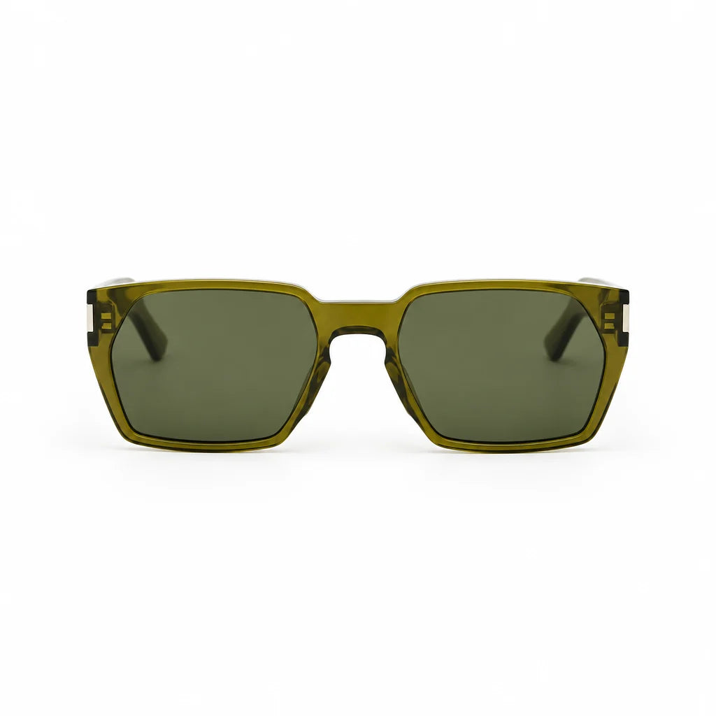 Saint Laurent Men SL 894 Square Transparent Khaki Sunglasses