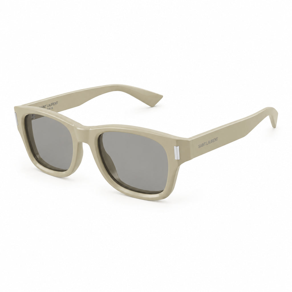 Saint Laurent Unisex SL 801 003 Square Beige Sunglasses
