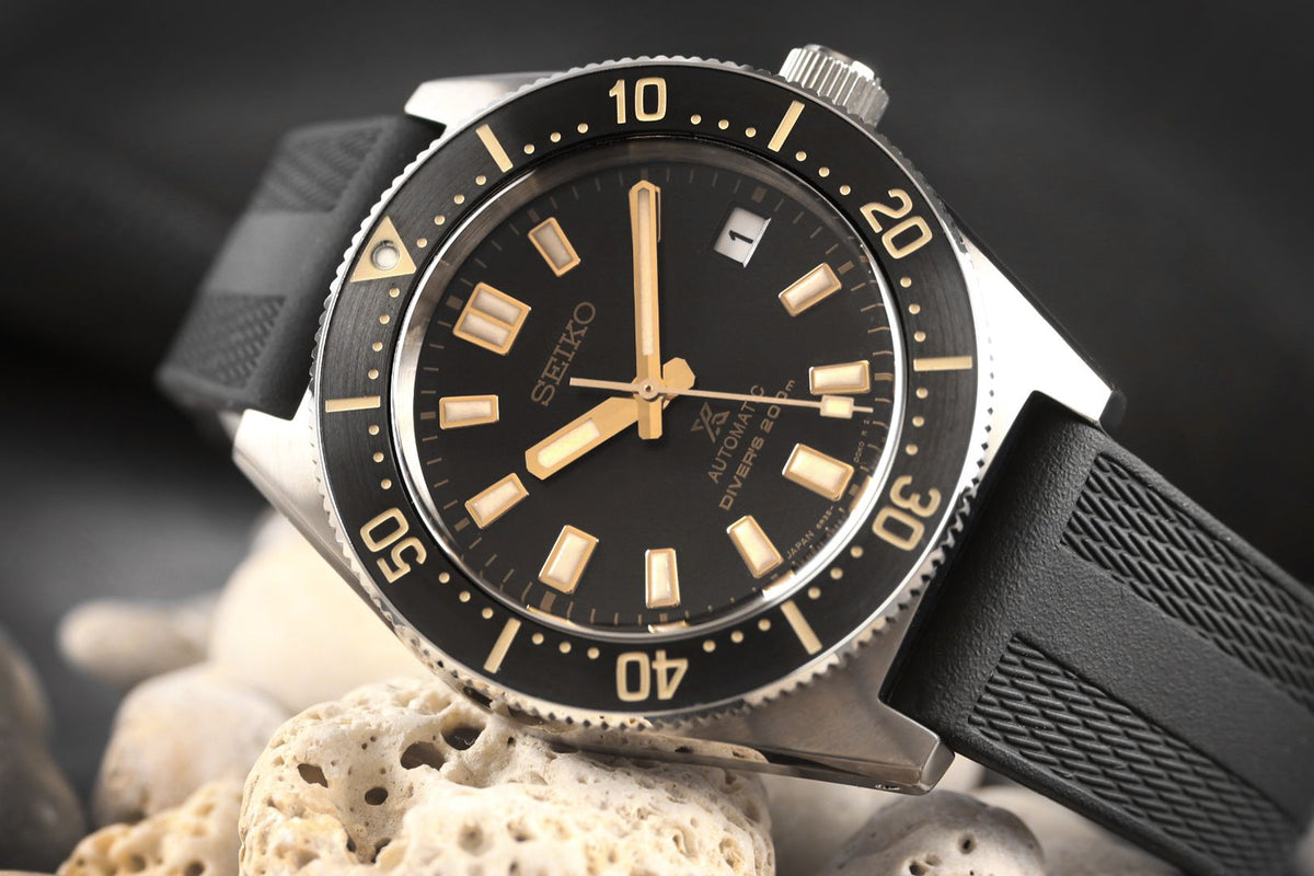 Seiko Prospex 1965 Diver's Modern Re-Interpretation Automatic Brown Dial Black Rubber Strap Watch For Men - SPB147J1
