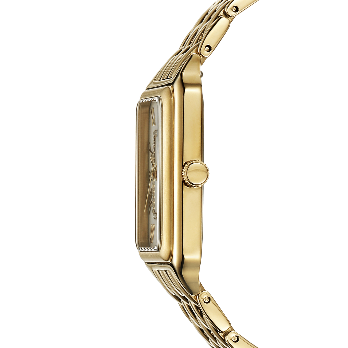 Fossil Raquel Three Hand Mother of Pearl Dial Gold Steel Strap Watch For Women - ES5304