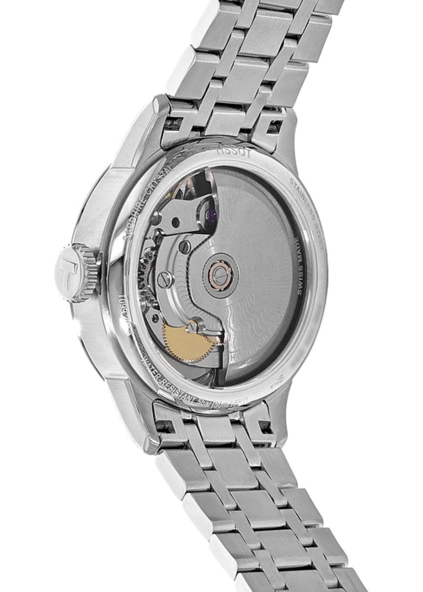 Tissot Chemin Des Tourelles Powermatic 80 Helvetic Silver Dial Silver Steel Strap Watch For Women - T099.207.11.116.00