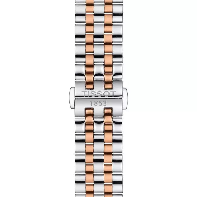 Tissot Carson Premium Chronograph White Dial Two Tone Steel Strap Watch For Men - T122.417.22.011.00