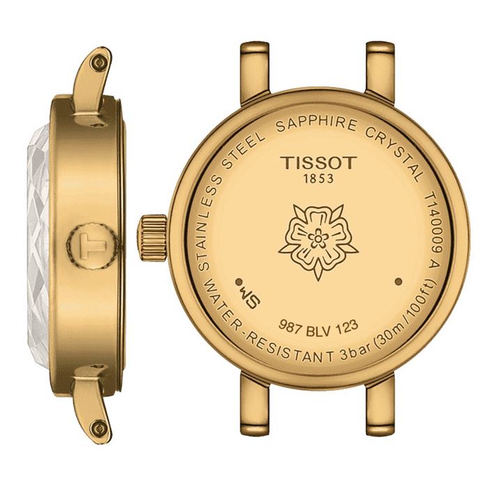 Tissot Lovely Round Green Mother of Pearl Dial Green Leather Strap Watch for Women - T140.009.36.091.00