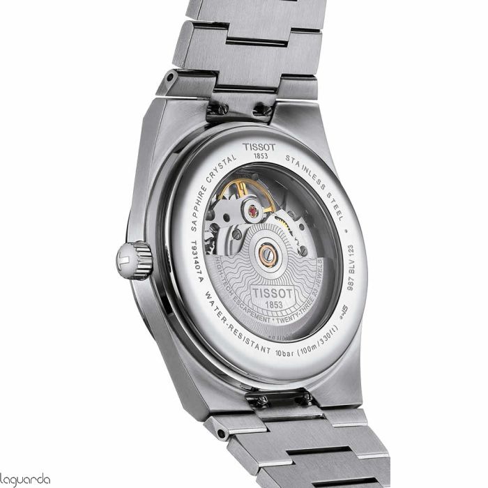 Tissot PRX Powermatic 80 Light Green Dial Silver Steel Strap Watch for Men - T137.207.11.091.01